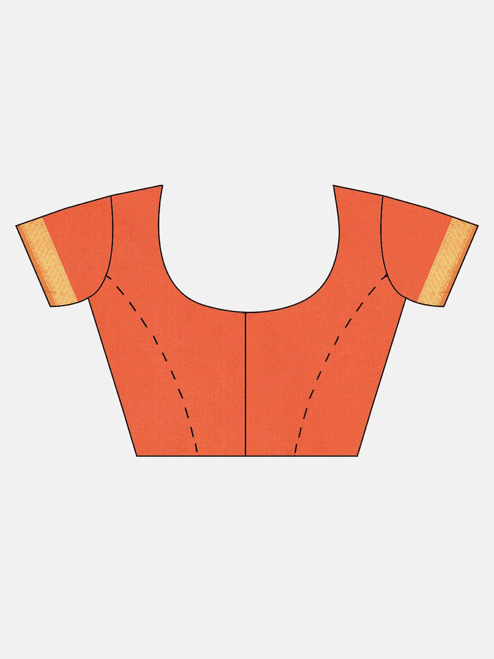 Neerus Amber Textured Saree With Blouse