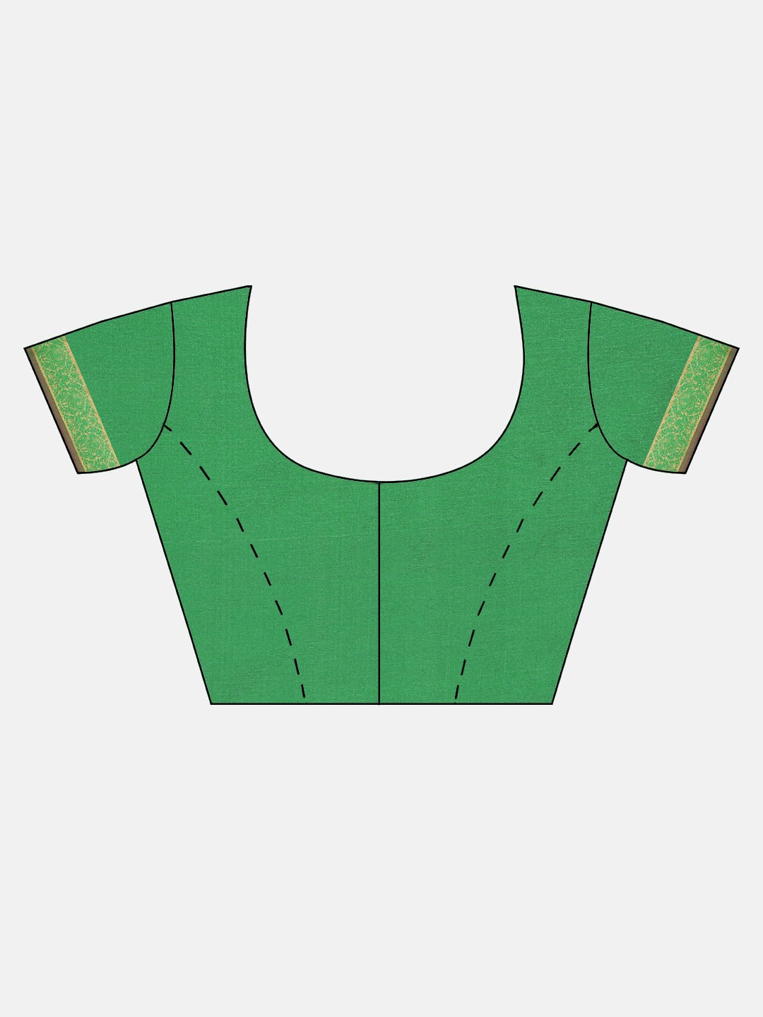 Neerus Red Textured Saree With Blouse