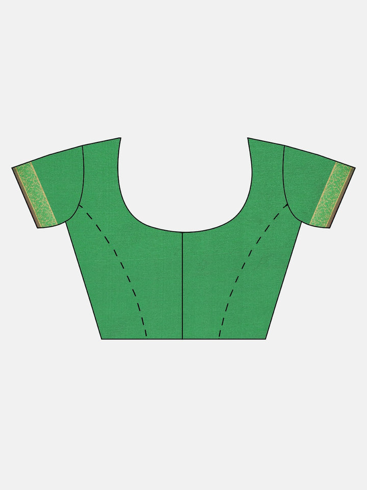 Neerus Red Textured Saree With Blouse