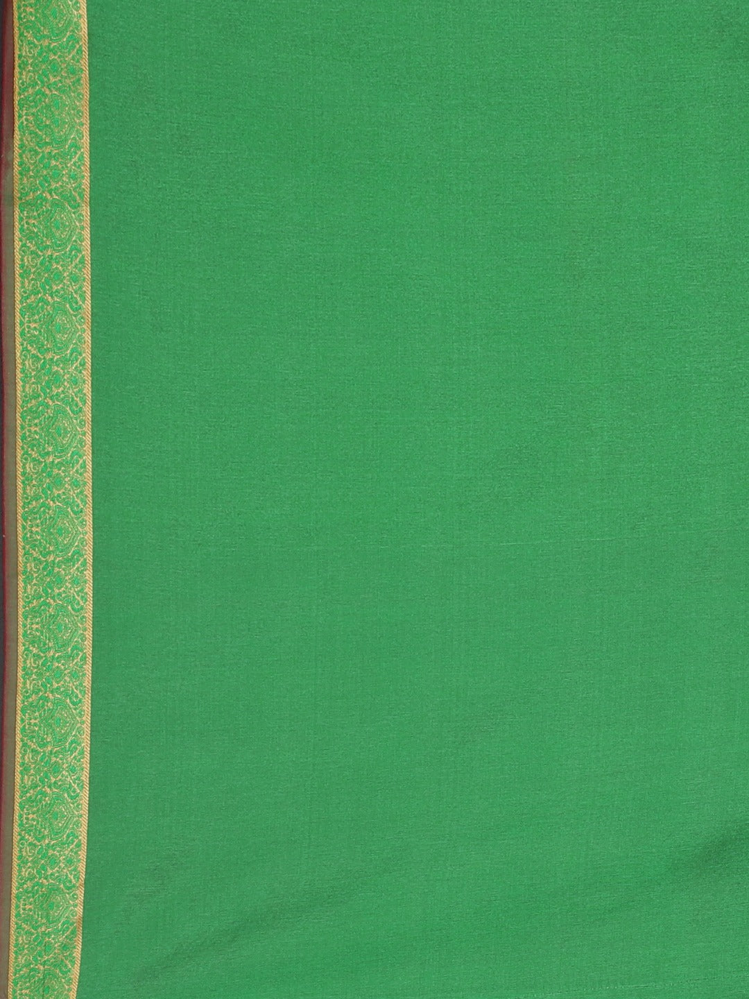 Neerus Red Textured Saree With Blouse