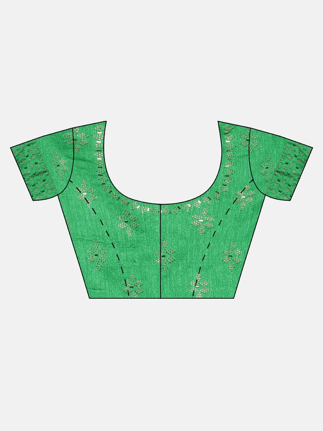 Neerus Red Embroidered Saree With Blouse