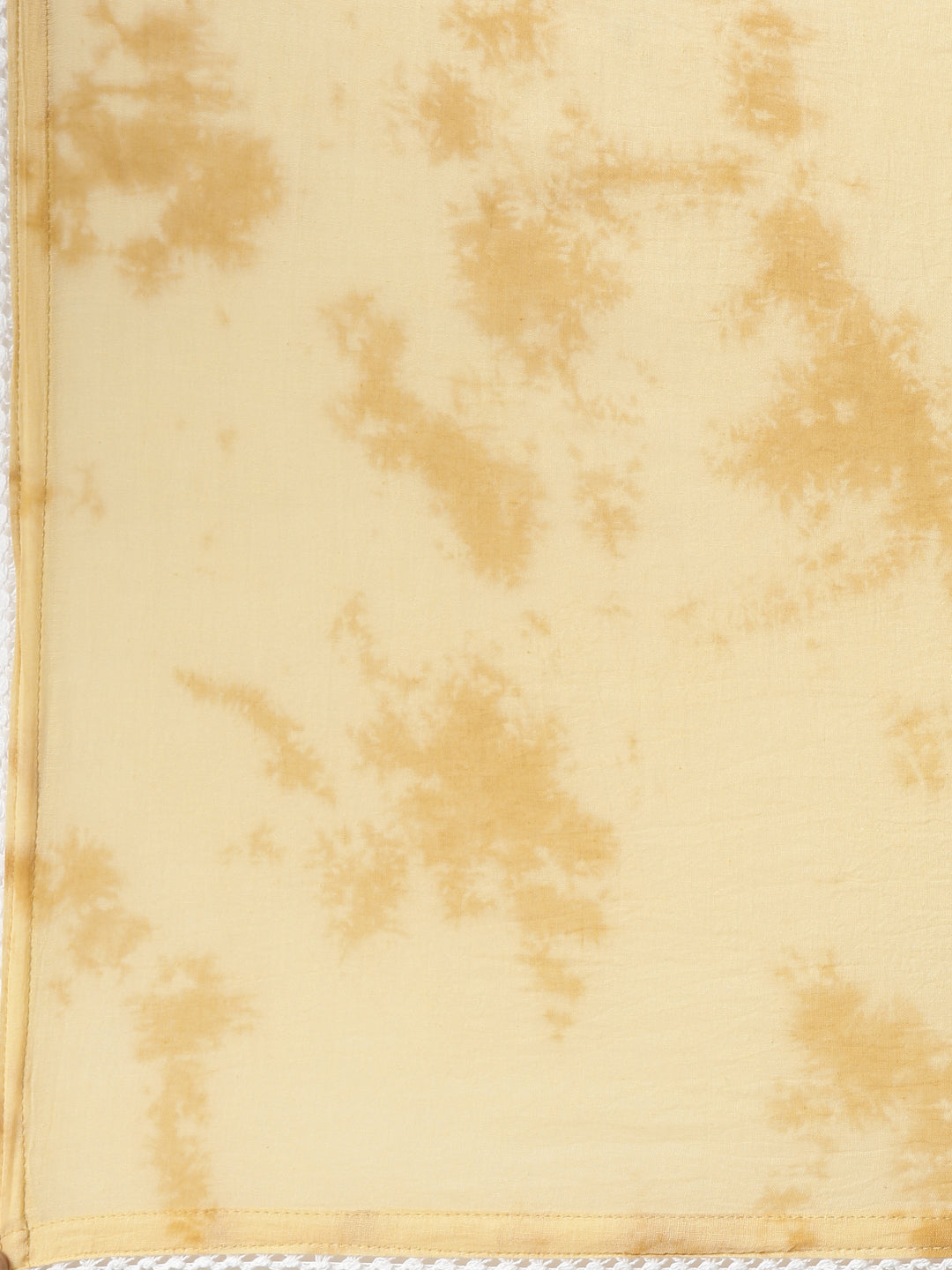 Neerus Women Yellow Printed Calf Length Kurta And Trousers With Dupatta