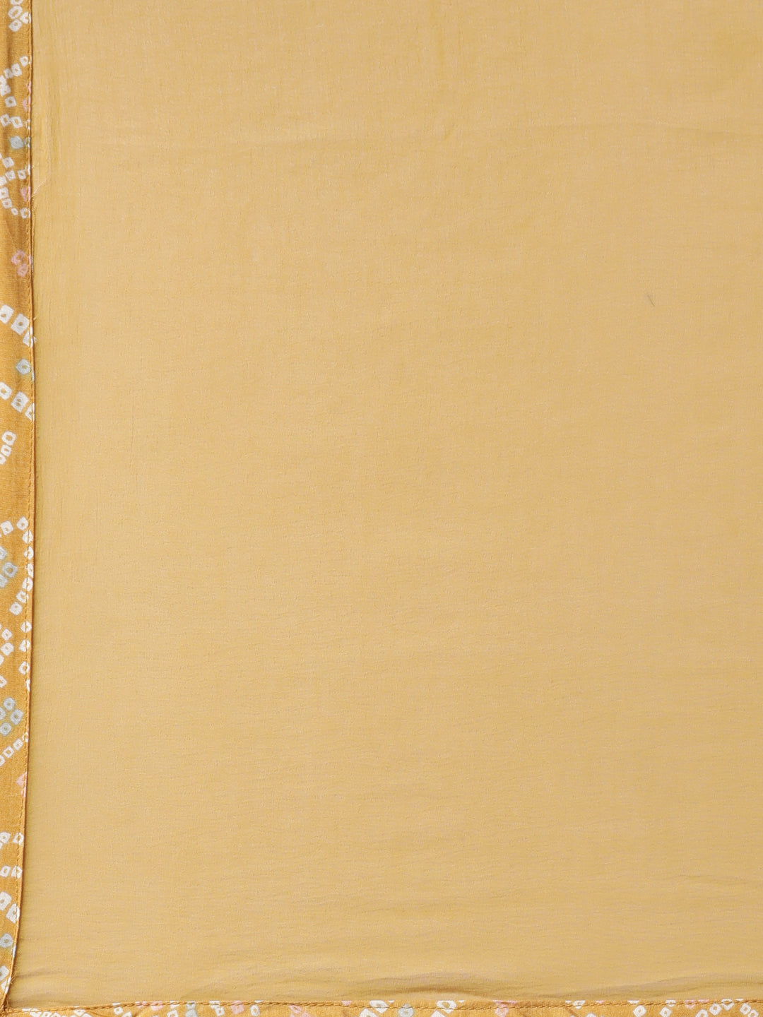 Neerus Yellow printed kurta set with trouser and dupatta - detail view 3