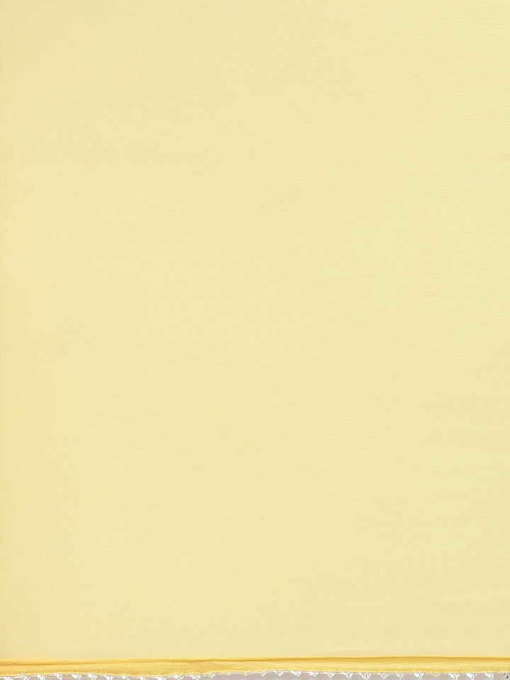 Neerus Yellow Regular Knee Length Solid Kurta Solid Trousers With Dupatta