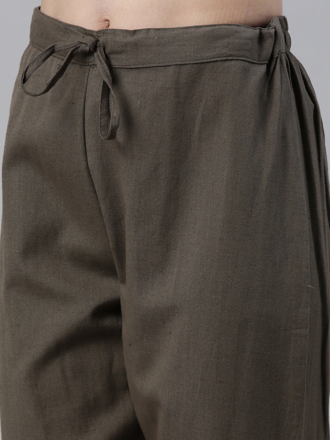 Neerus Green printed kurta set with trouser and dupatta - detail view 3