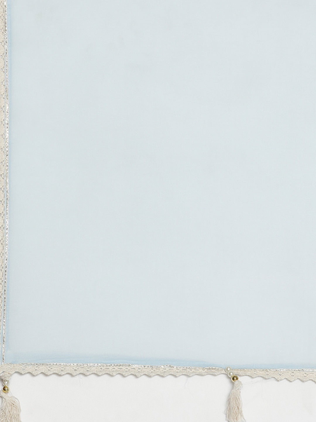 Neerus Sea Green Regular Calf Length Printed Kurta Solid Trousers With Dupatta