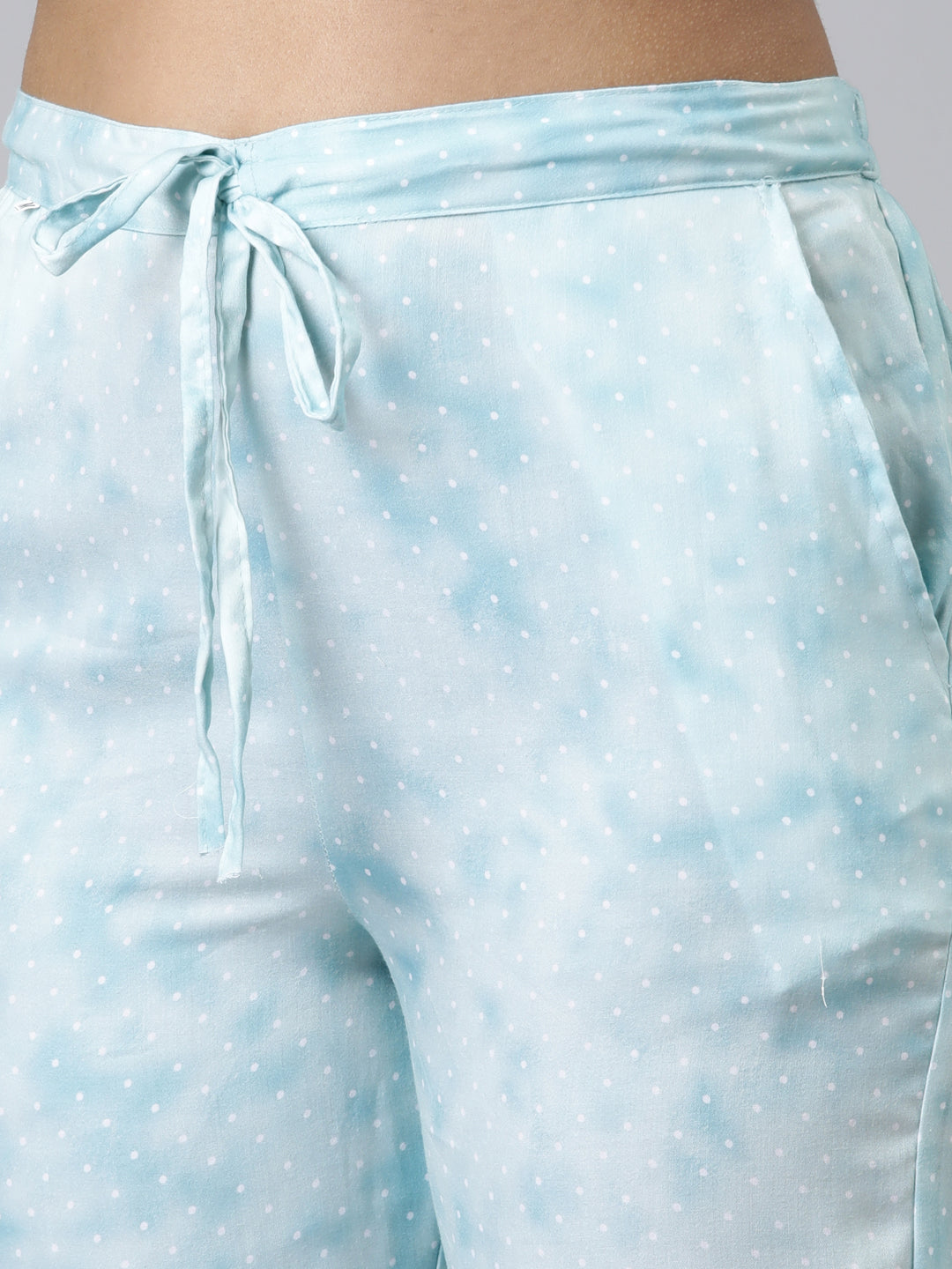 Neerus Off White Regular Calf Length Embroidered Kurta Printed Trousers With Dupatta