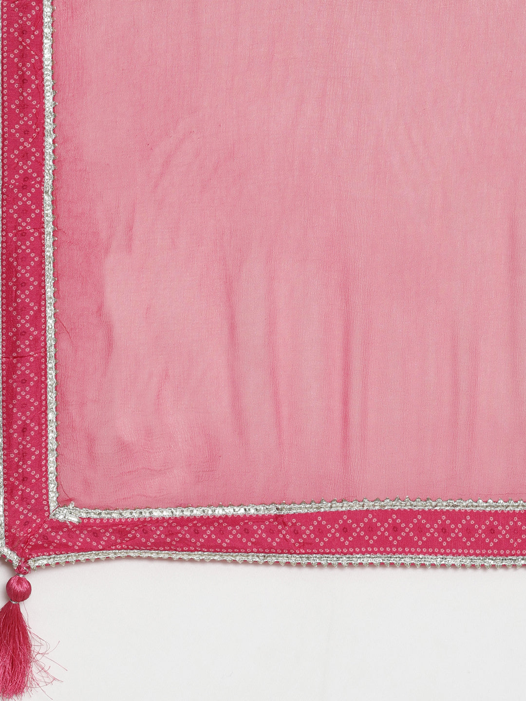 Neerus Pink muslin printed kurta set - detail view 3