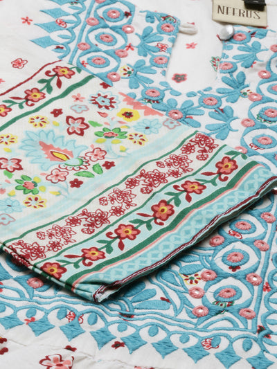 Neeru'S Rama Color, Cotton Fabric Tunic