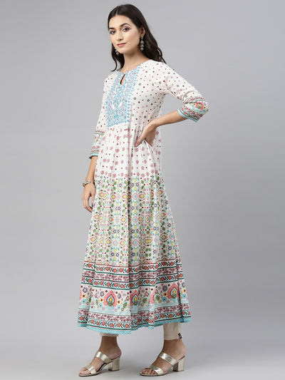 Neeru'S Rama Color, Cotton Fabric Tunic