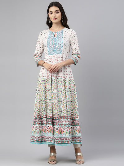 Neeru'S Rama Color, Cotton Fabric Tunic