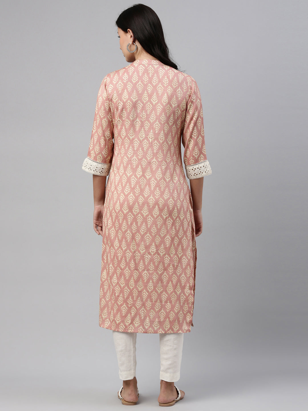 Neeru's Pink Color Rayon Fabric Tunic