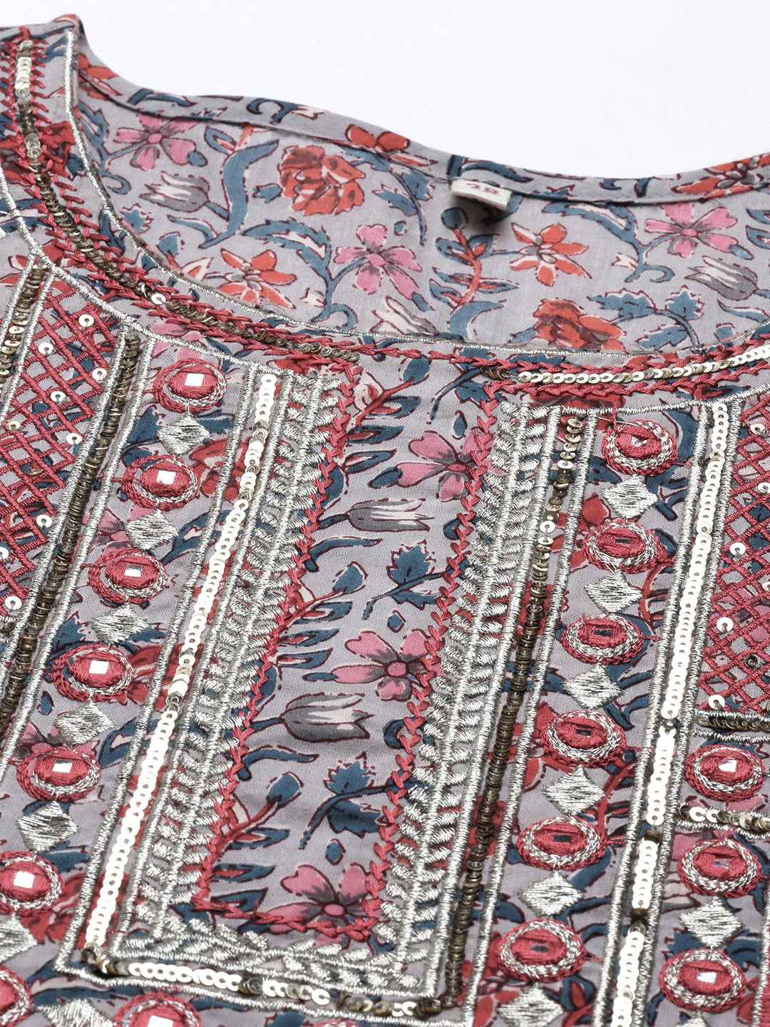 Neeru's Printed Color Cotton Fabric Tunic