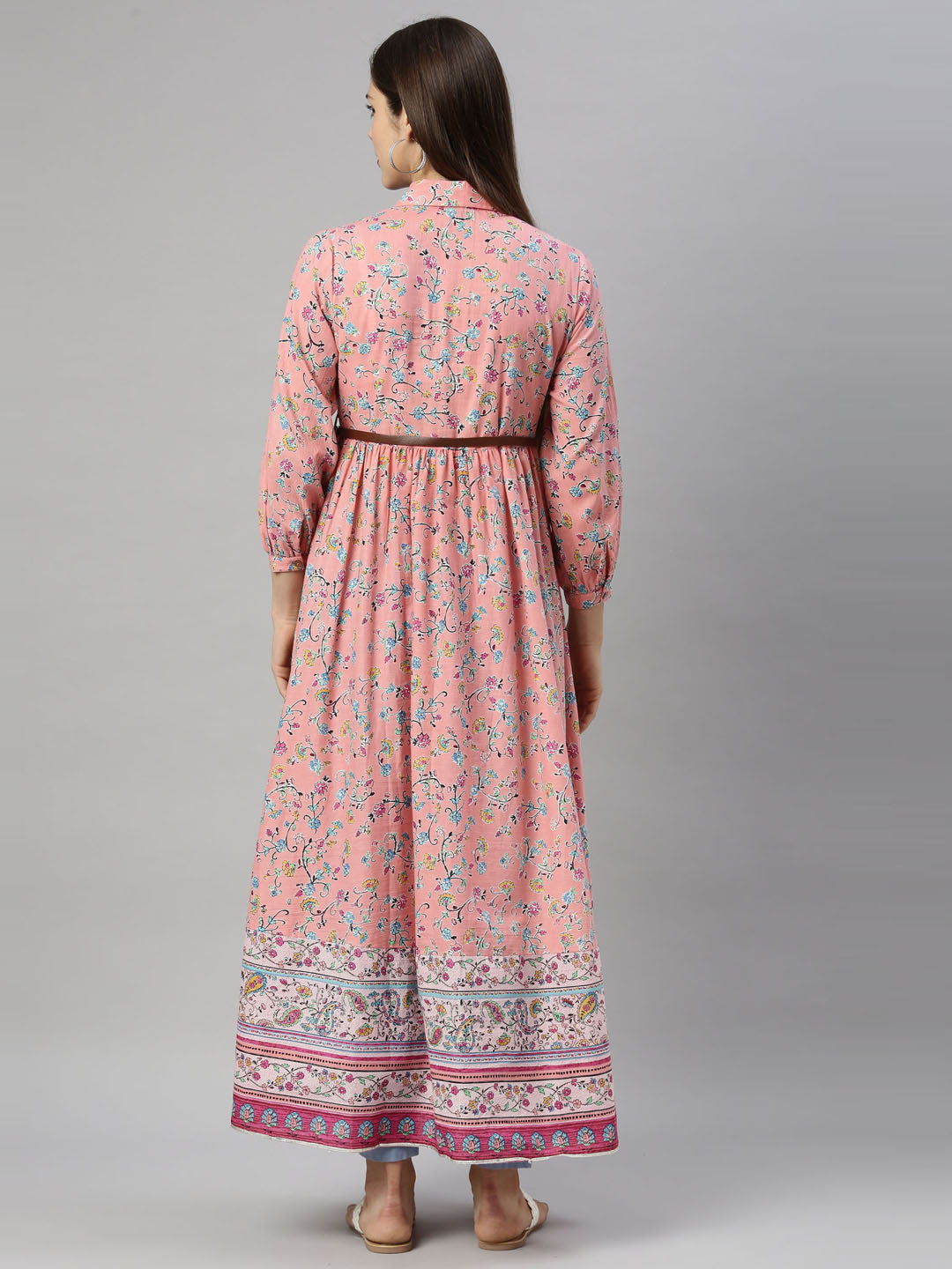 Neeru's Pink Color Cotton Fabric Tunic