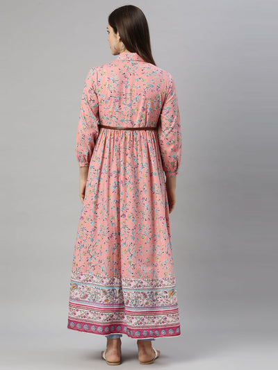 Neeru's Pink Color Cotton Fabric Tunic