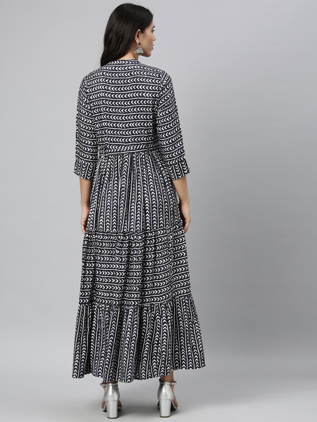 Neeru'S NAVY BLUE color, RAYON fabric Kurta