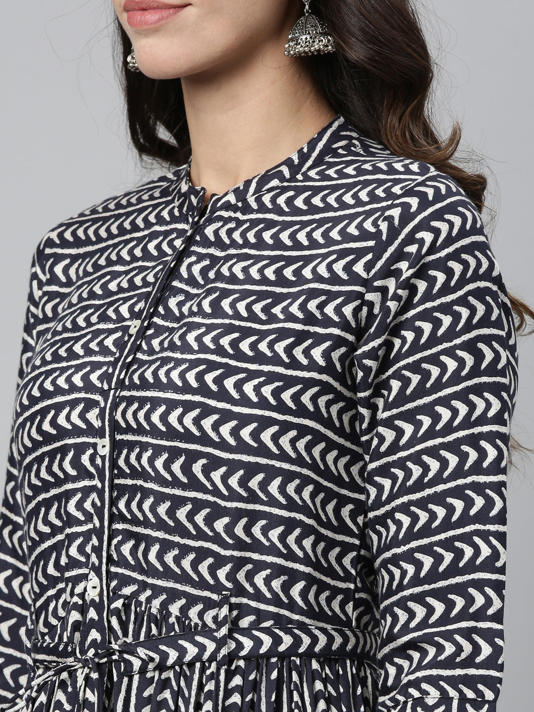 Neeru'S NAVY BLUE color, RAYON fabric Kurta