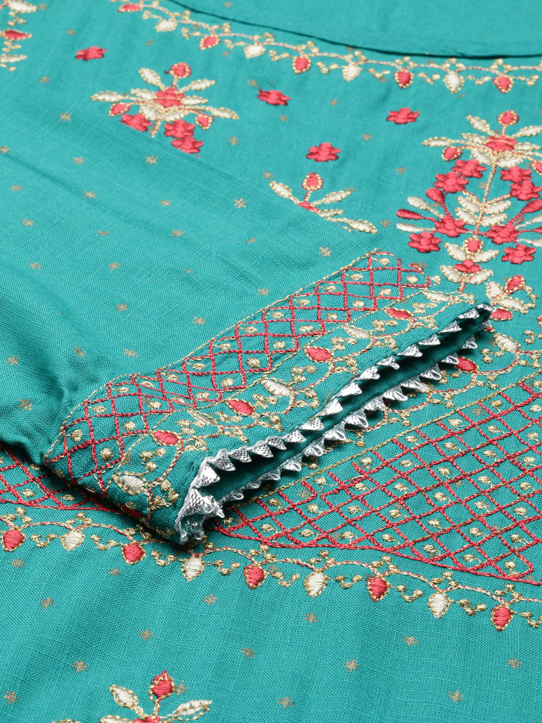 Neeru'S RAMA color, SLUB RAYON fabric Kurta