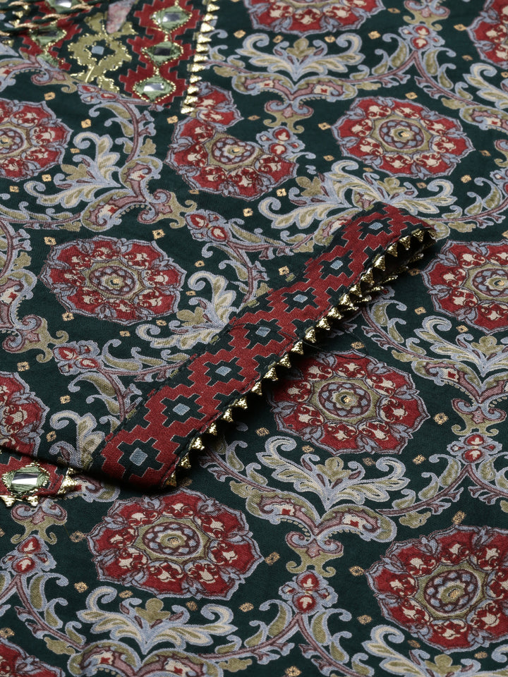 Neerus Green Color Rayon Fabric Kurta