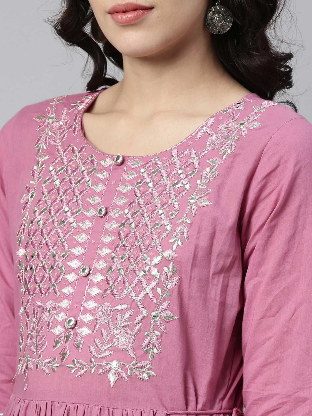 Neeru'S LAVENDER color, COTTON fabric Kurta