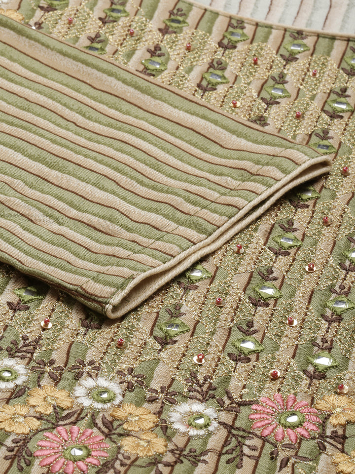 Neerus Green Color Rayon Fabric Kurta
