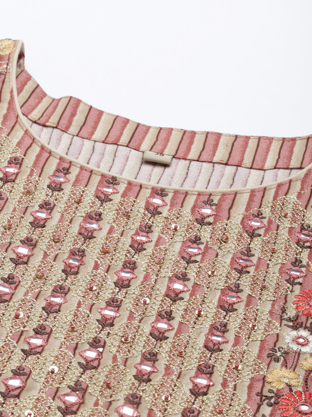 Neeru'S Rust Color Rayon Fabric Kurta