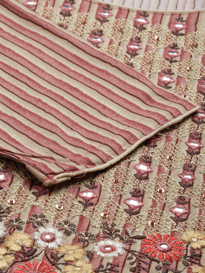 Neeru'S Rust Color Rayon Fabric Kurta