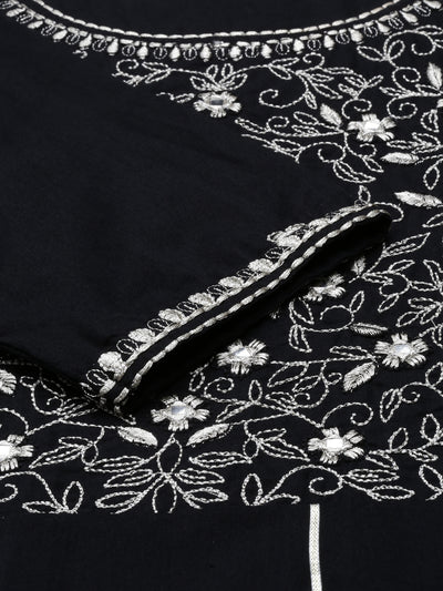 Neeru'S BLACK color, COTTON fabric Kurta
