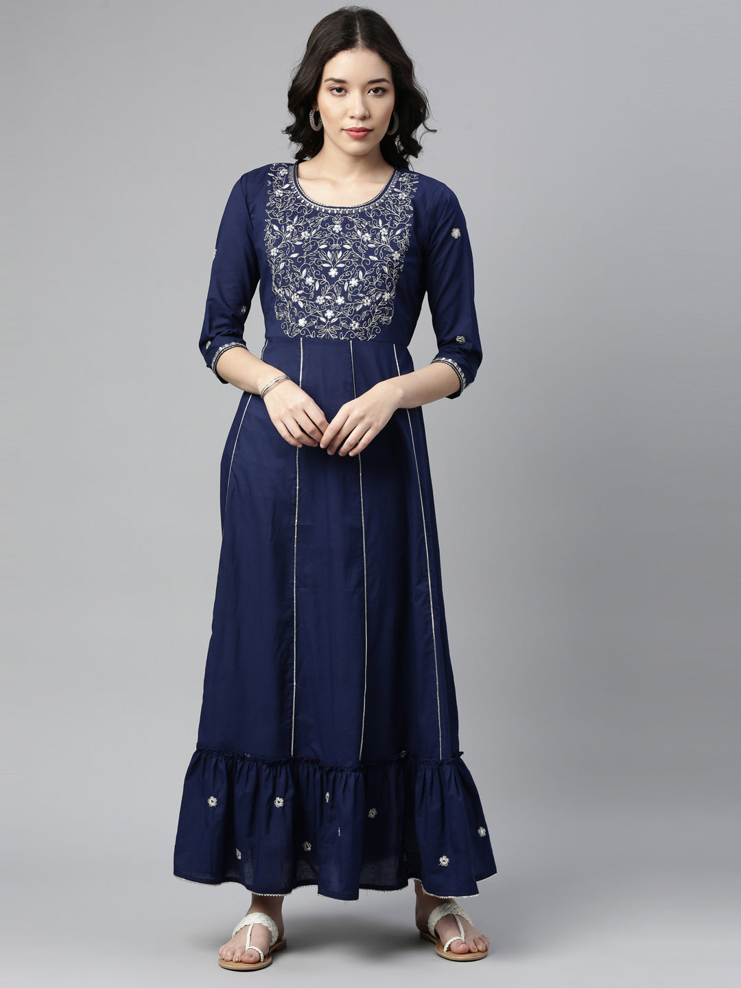 Neeru'S ROYAL BLUE color, COTTON fabric Kurta