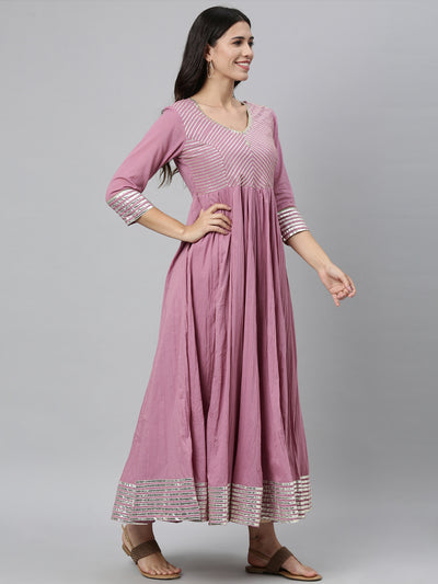 Neeru'S ONION color, COTTON fabric Kurta