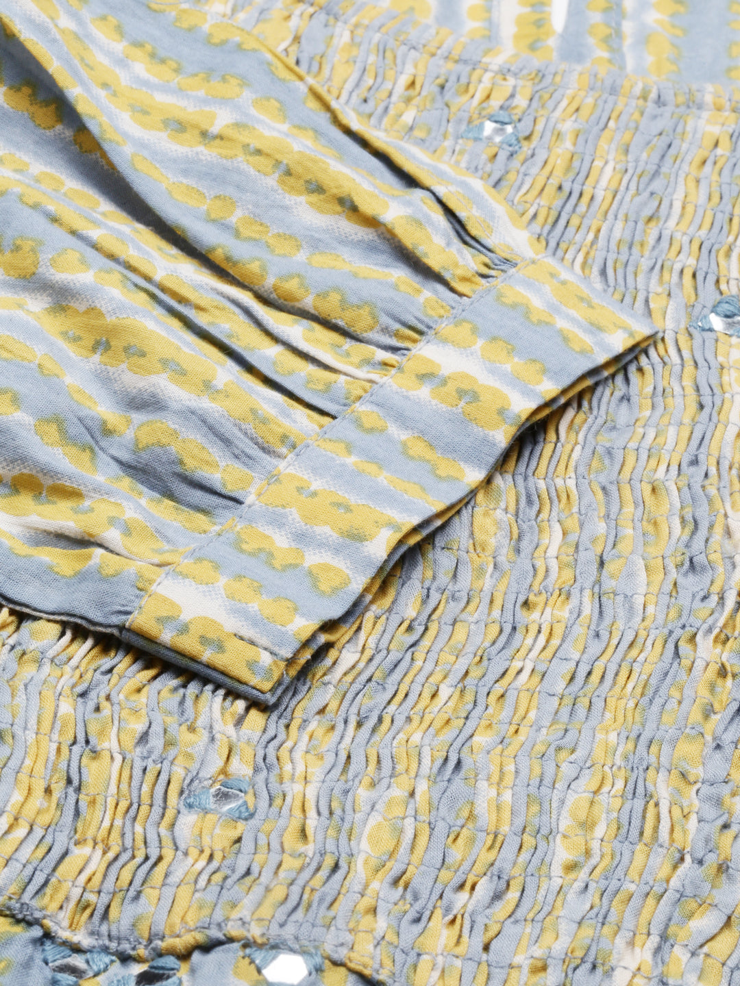 Neerus Blue Color Cotton Fabric Kurta