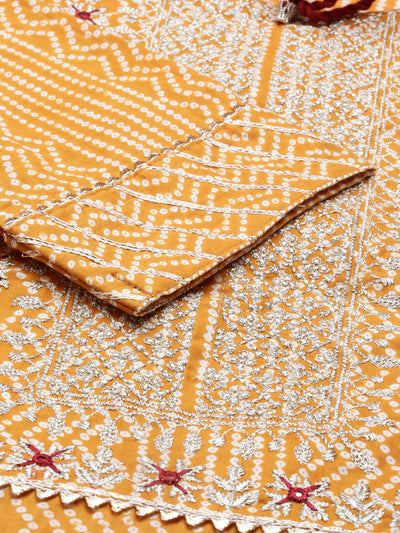 Neeru'S MUSTARD Color COTTON Fabric Kurta
