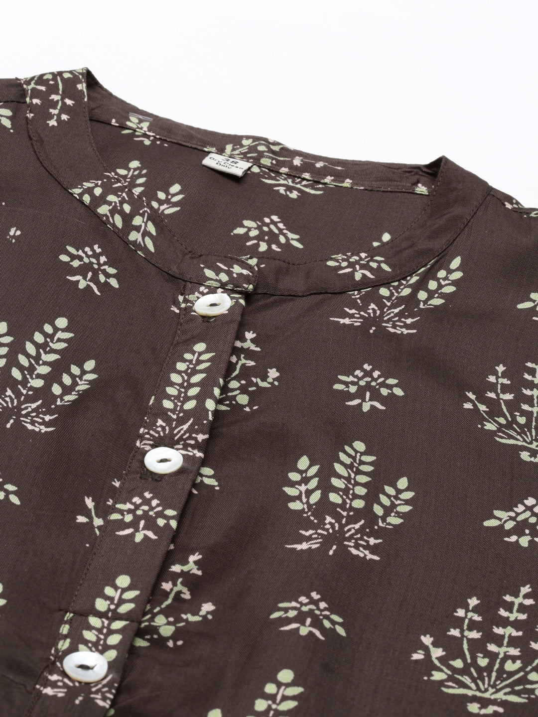 Neerus Olive Color Santoon Fabric Kurta