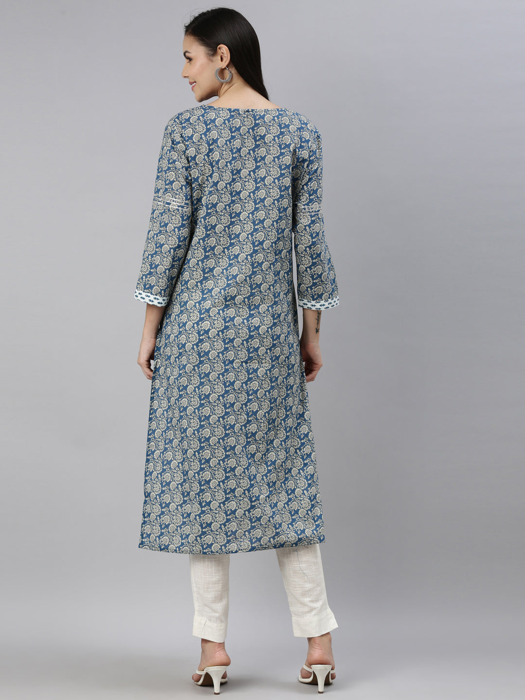 Neeru'S BLUE Color COTTON Fabric Kurta