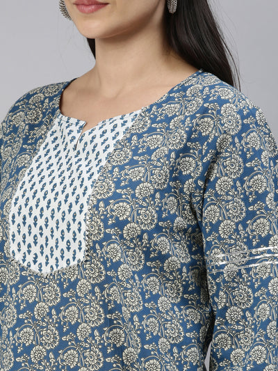 Neeru'S BLUE Color COTTON Fabric Kurta