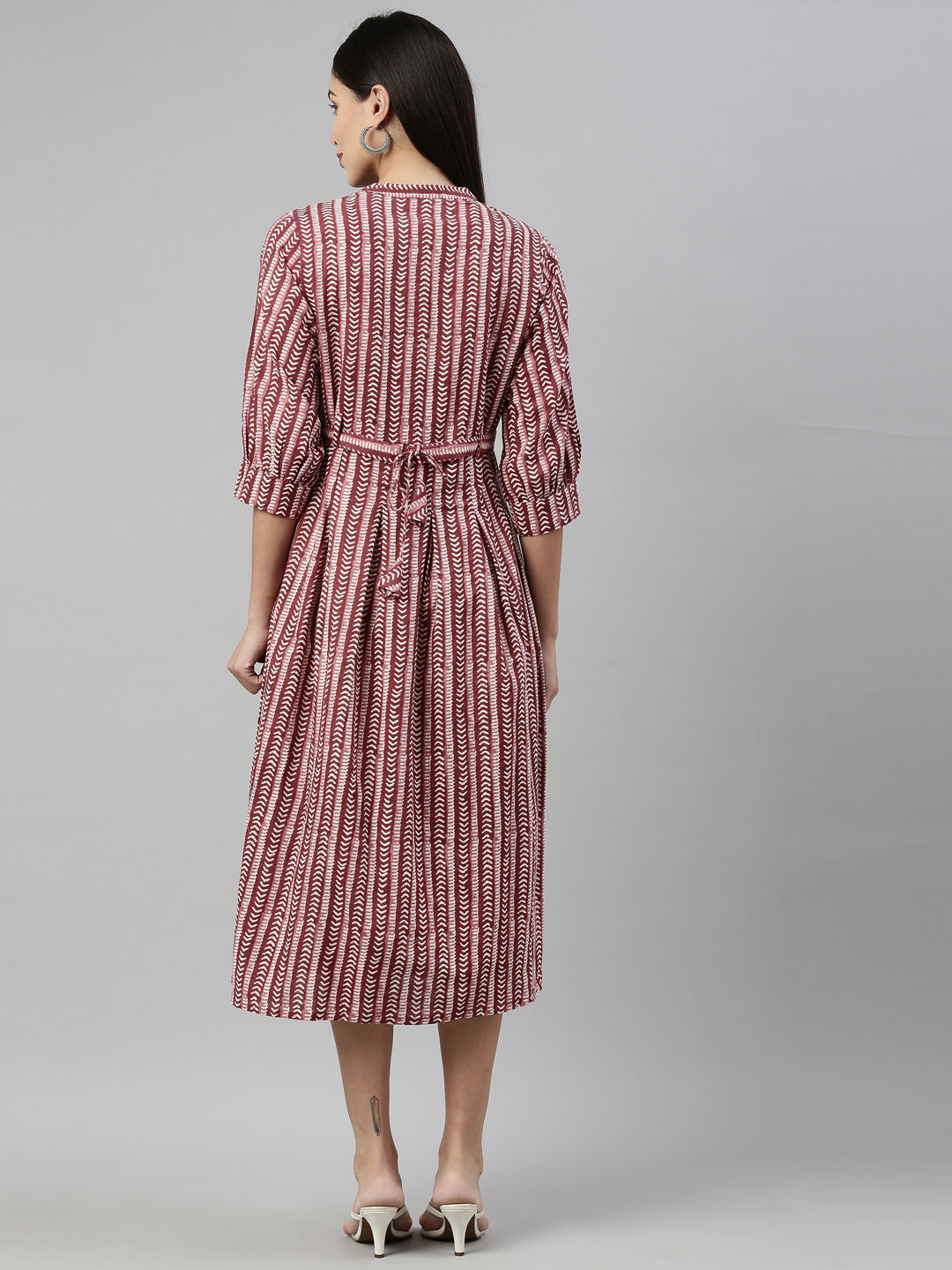 Neerus Maroon Color Flex Fabric Kurta