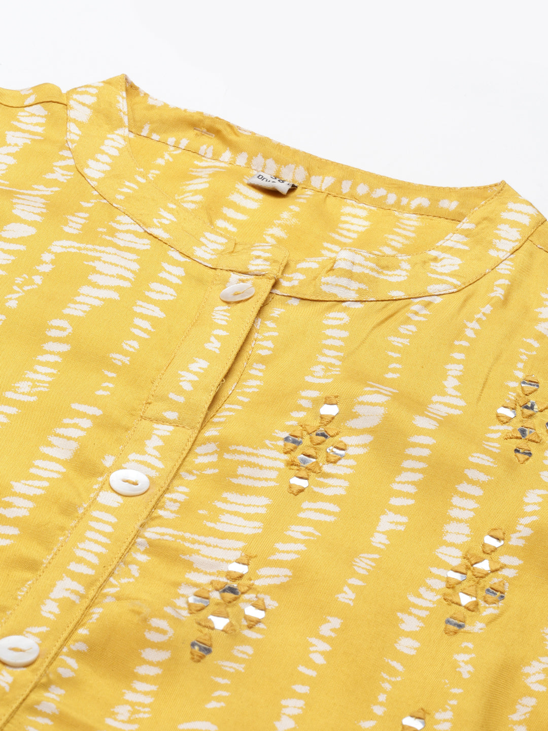 Neerus Mustard Color Santoon Fabric Kurta