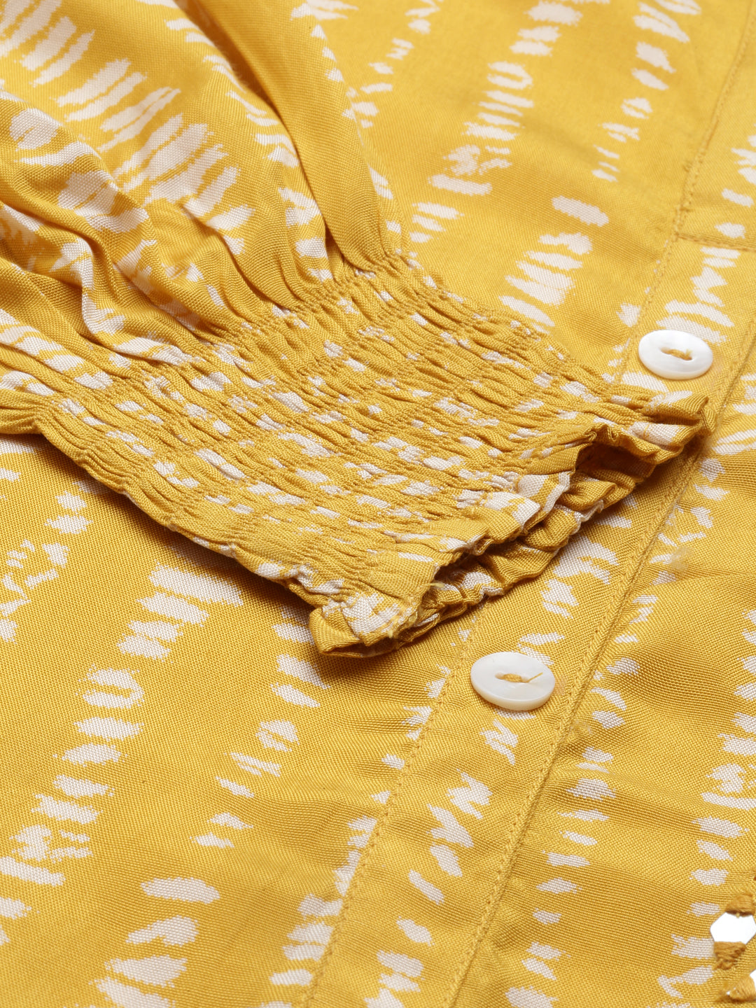 Neerus Mustard Color Santoon Fabric Kurta