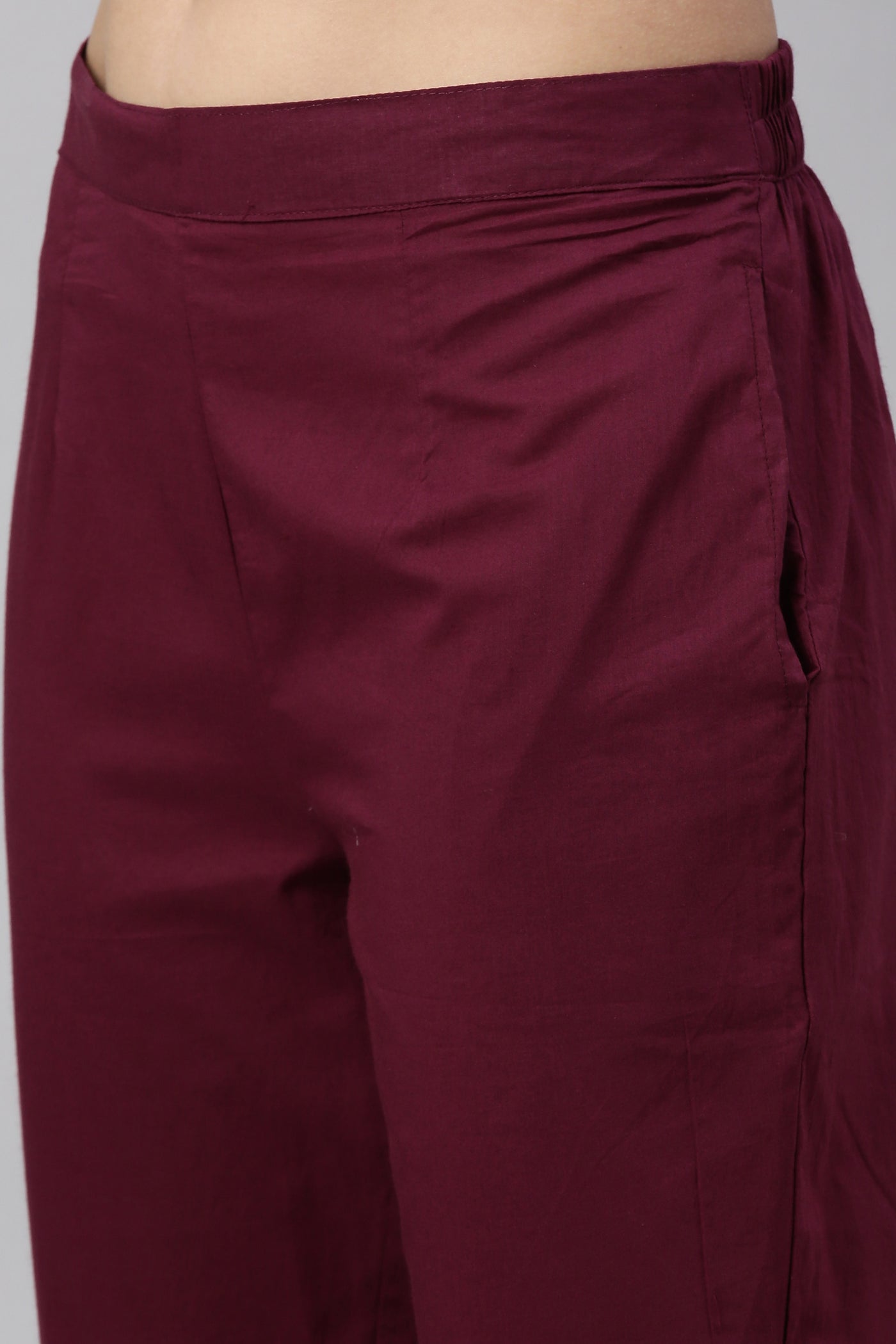 Neeru's Purple Color Santoon Fabric Kurta Set