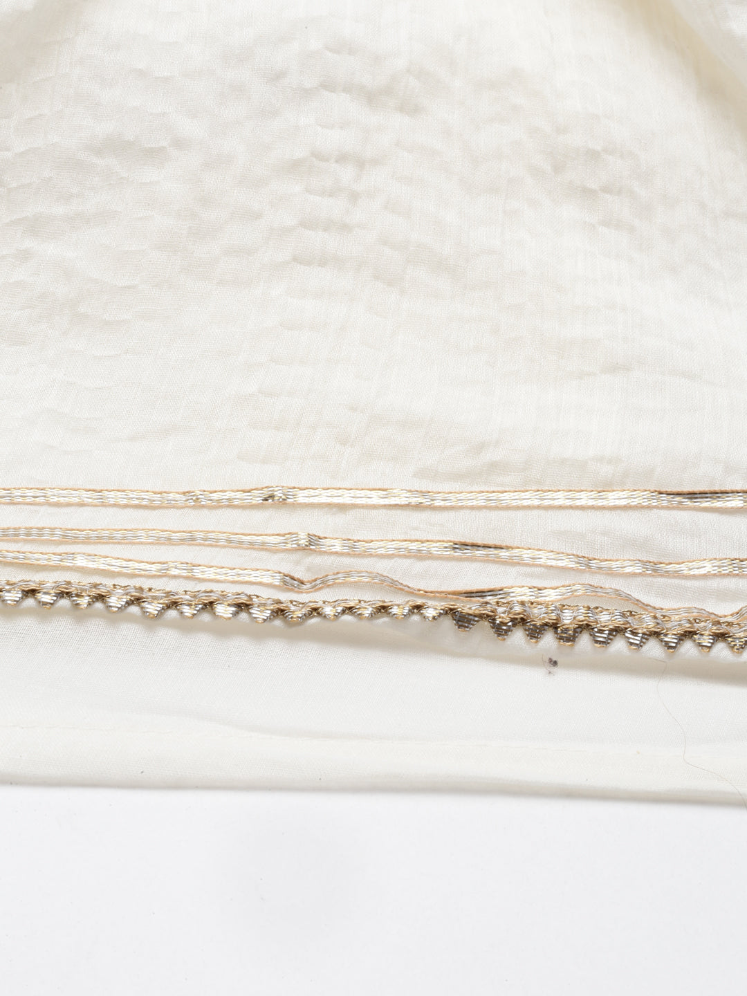 Neerus Beige shantoon embroidered kurta set - detail view 4