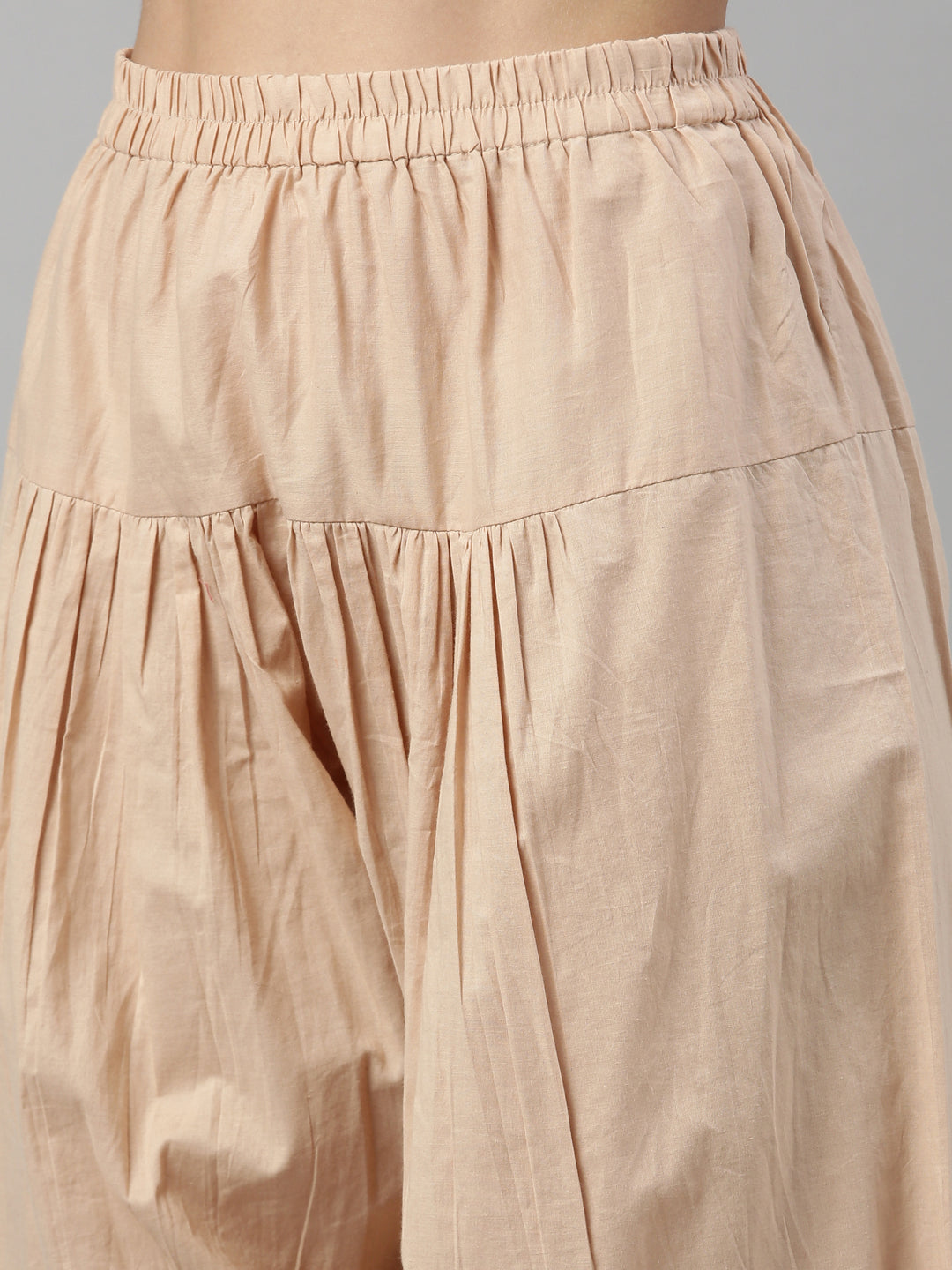 Neeru'S BEIGE Color COTTON Fabric Suit Set
