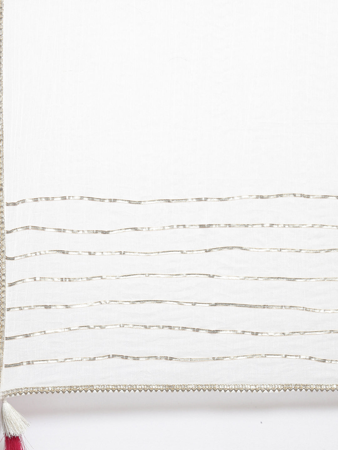 Neerus White cotton suit set - detail view 5