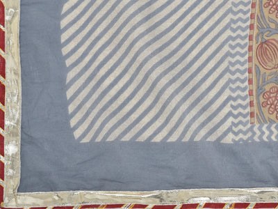 Neeru's grey color cotton fabric salwar kameez