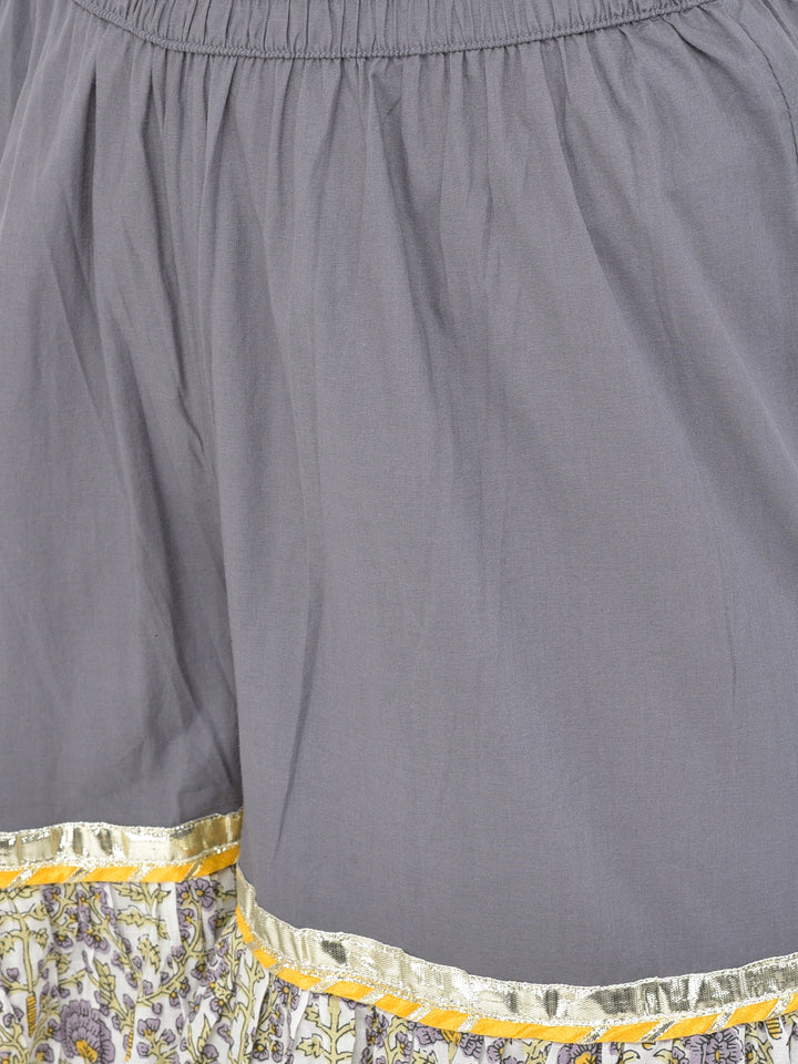 Neerus'S Off White Color Cotton Fabric Suit