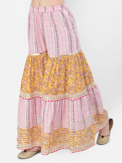 Neerus'S mustard color, cotton fabric suit