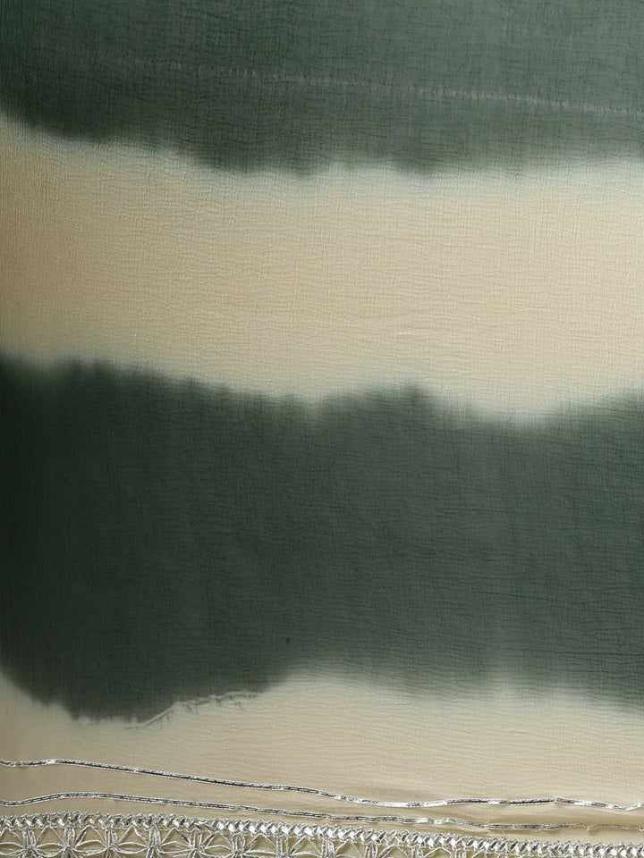 Neerus Green Color Jute Cotton Fabric Kurta Sets With Dupatta