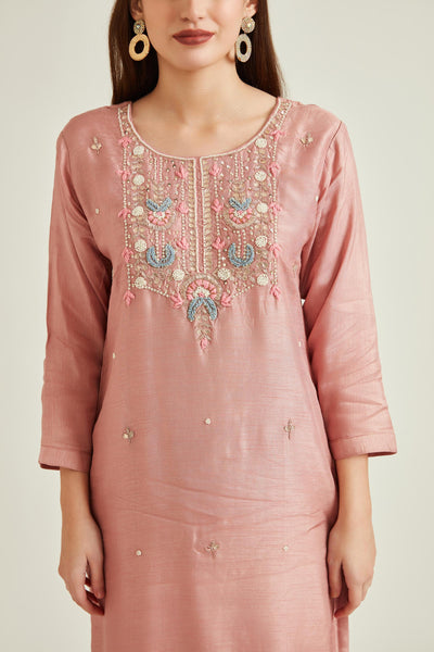 Neeru'S ONION Colour CHANDERI Fabric SUIT