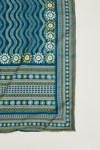 Neeru's Blue Color Chiken Fabric Kurta Set