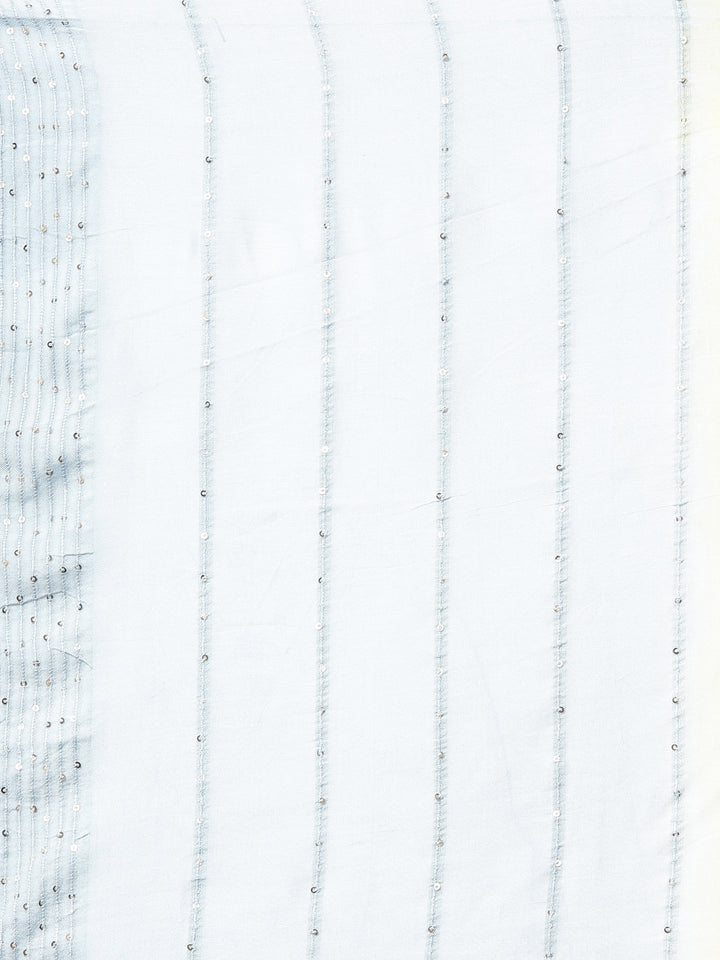 Neerus Yellow muslin solid kurta - detail view 7