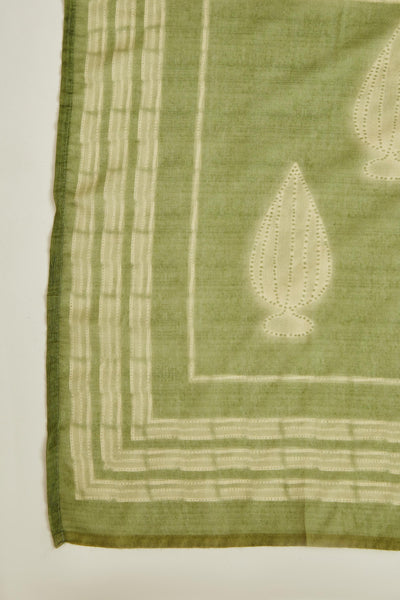 Neeru'S M GREEN Colour BANARAS Fabric SUIT
